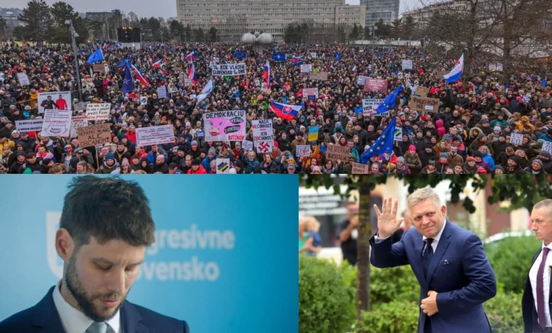 Progresívni totalitní propagandisti ukazujú okolo seba - všetci ste nacisti