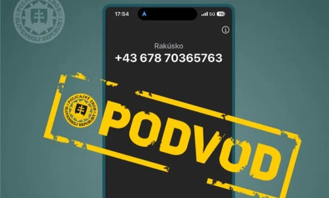 Polícia upozorňuje na podvodné telefonáty z rakúskych čísel