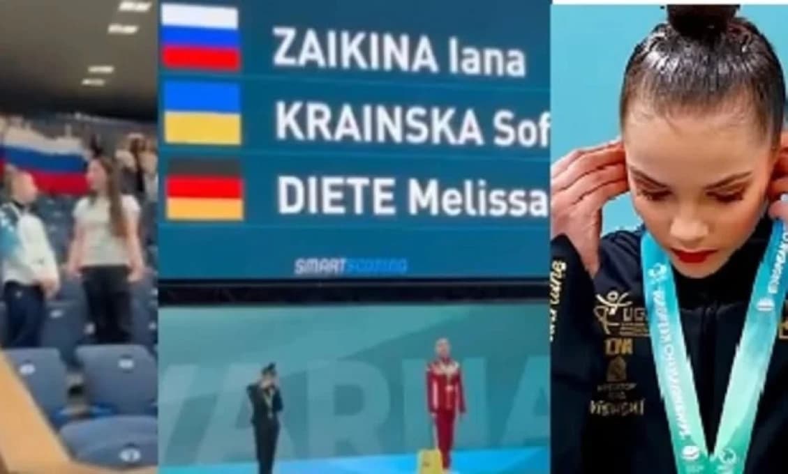 Hystéria na Ukrajine! Ruská hymna zaznela na ME. TOTO urobila Ukrajinka (VIDEO)